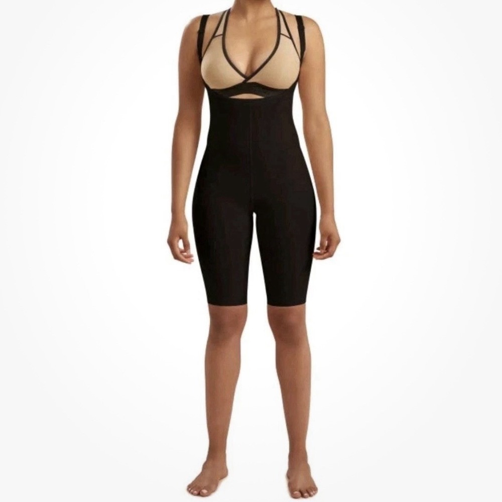 Marena Recovery Compression Girdle SFBHS2 Black High Back Short Length Sz M NEW